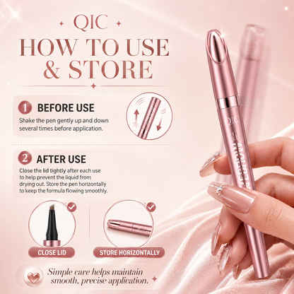 Micro-Fork Eyebrow Pen – Waterproof Natural Hair-Stroke Brow Pencil