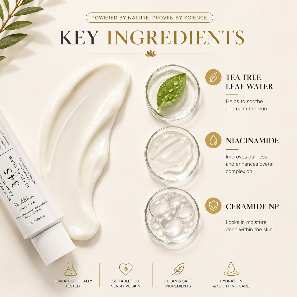 Dr. Althea 345 Relief Cream – Soothing Daily Moisturizer for Blemish-Prone Skin