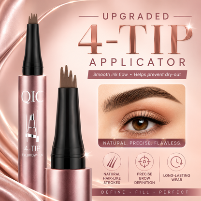 Micro-Fork Eyebrow Pen – Waterproof Natural Hair-Stroke Brow Pencil