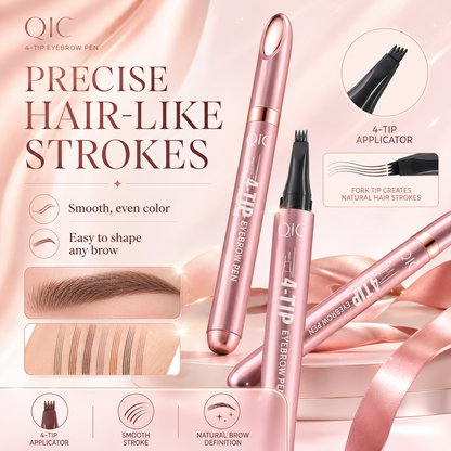 Micro-Fork Eyebrow Pen – Waterproof Natural Hair-Stroke Brow Pencil