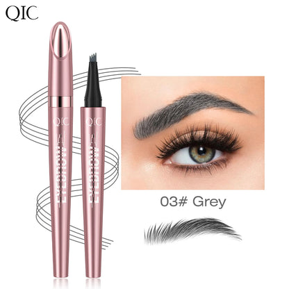Micro-Fork Eyebrow Pen – Waterproof Natural Hair-Stroke Brow Pencil