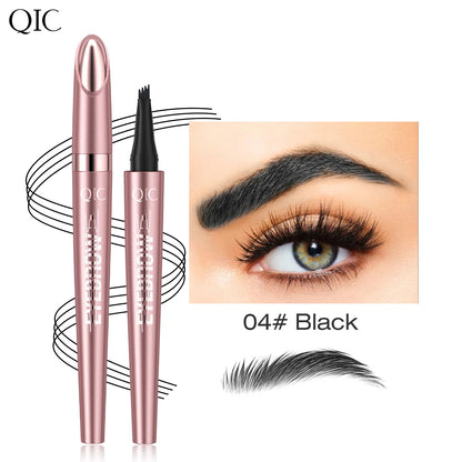 Micro-Fork Eyebrow Pen – Waterproof Natural Hair-Stroke Brow Pencil